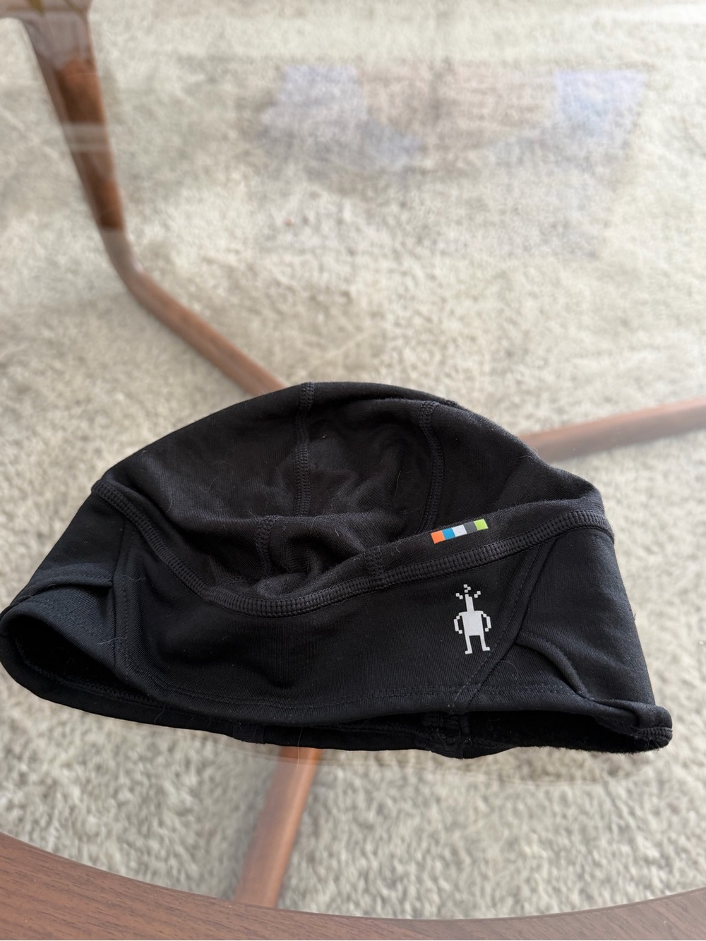Smartwool Black Merino Sport Fleece Ponytail Beanie - Picture 4 of 4